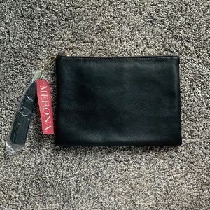 NWT Merona Black Clutch